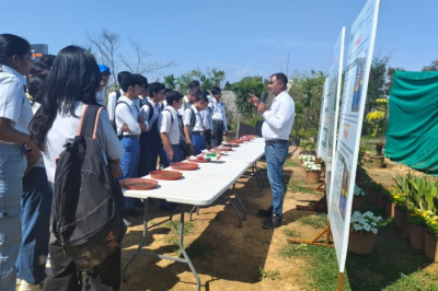 Model School students visited our farm, learning horticulture tools, Miyawaki forest concepts, and sustainable kitchen gardening techniques.